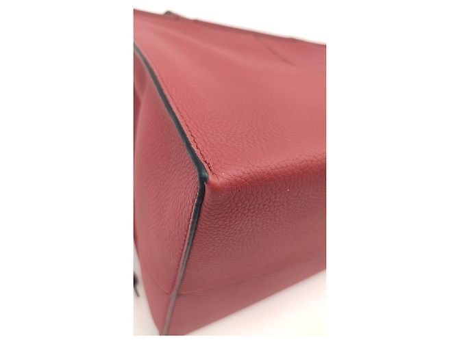 Borsa a cuscino Loewe in pelle melograno Bordò - vista 4