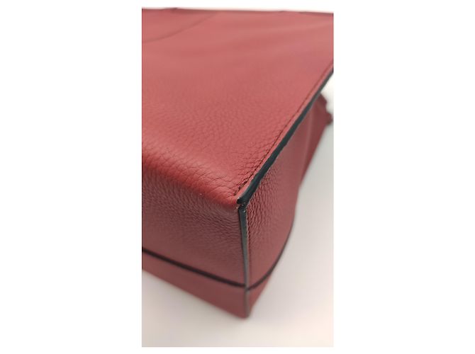 Borsa a cuscino Loewe in pelle melograno Bordò - vista 5