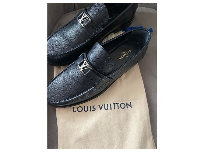 Louis Vuitton Black Leather Lace Ups - view 3