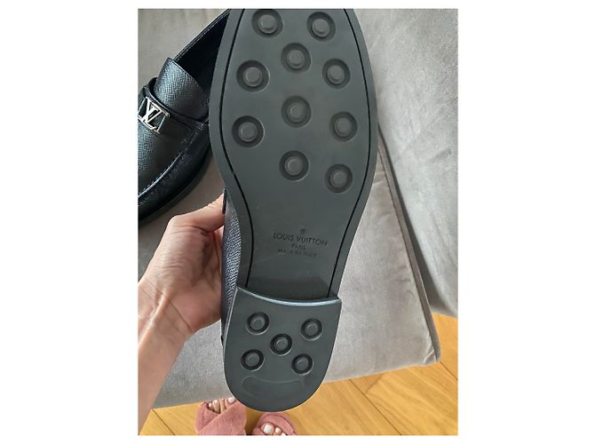 Louis Vuitton Black Leather Lace Ups - view 4