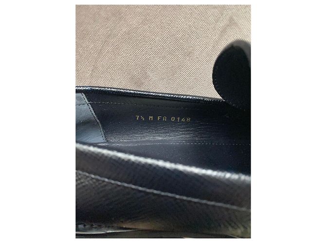 Louis Vuitton Black Leather Lace Ups - view 5