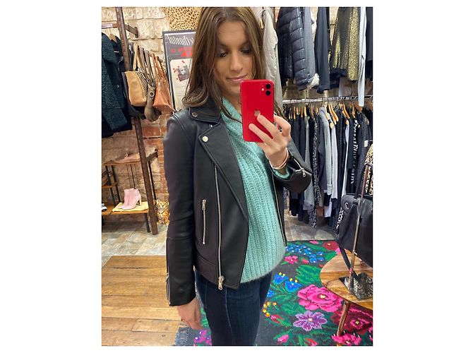 Zapa Perfecto Lederjacke Schwarz - Ansicht 3