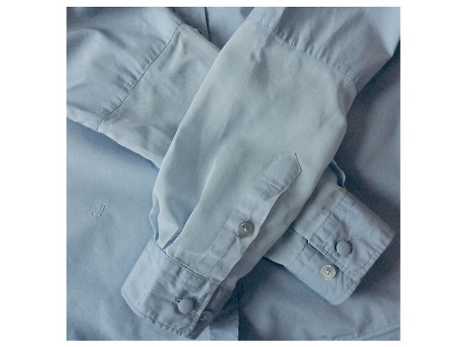 Acne Camicia in cotone azzurro Blu chiaro - vista 3
