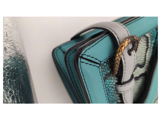 Bottega Veneta City Knot Bag Blu Verde - vista 4