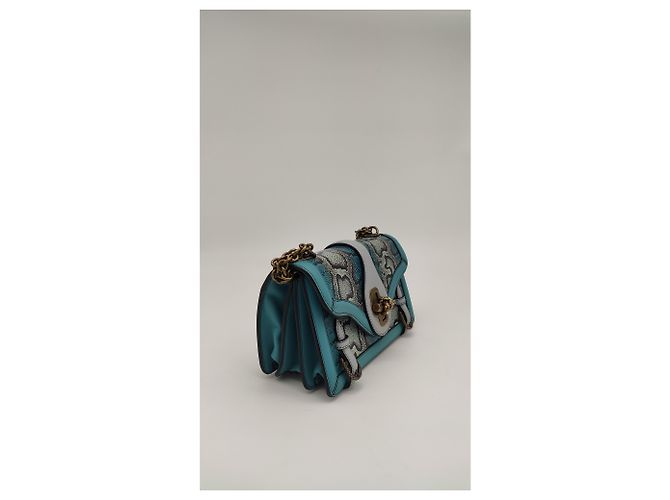Bottega Veneta City Knot Bag Blu Verde - vista 9