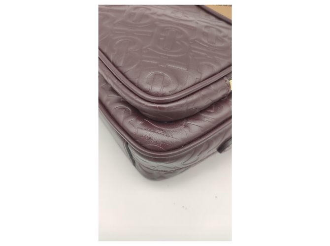 Camera bag Burberry in pelle monogram Marrone - vista 7