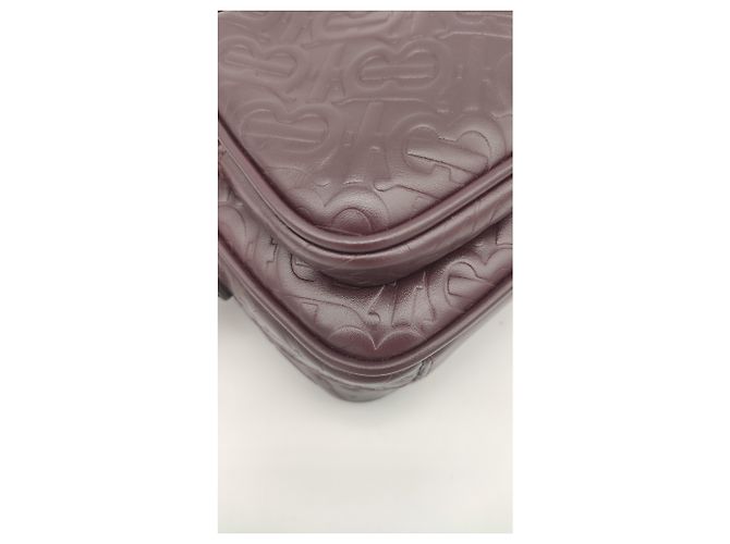 Camera bag Burberry in pelle monogram Marrone - vista 8