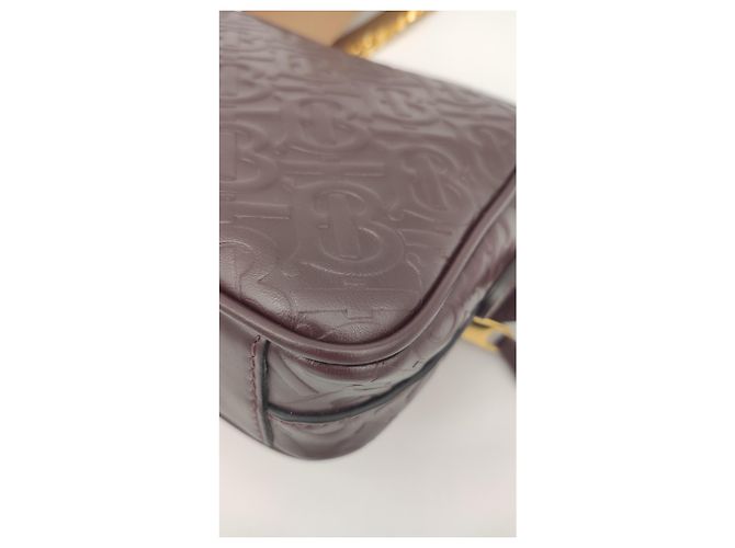 Camera bag Burberry in pelle monogram Marrone - vista 9