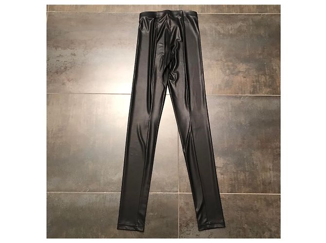 Leggings Plein Sud Jeanius negros efecto cuero - vista 2