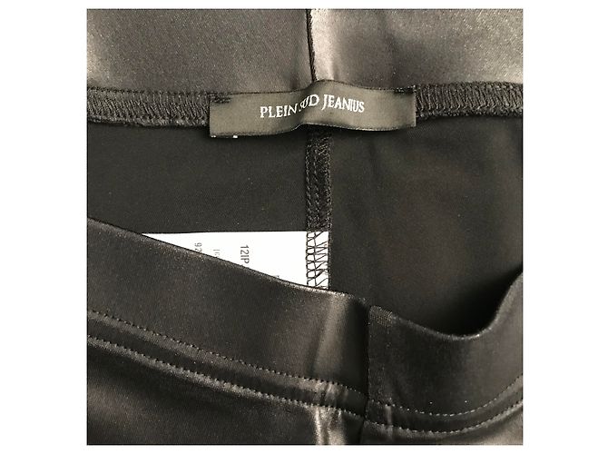 Leggings Plein Sud Jeanius negros efecto cuero - vista 3