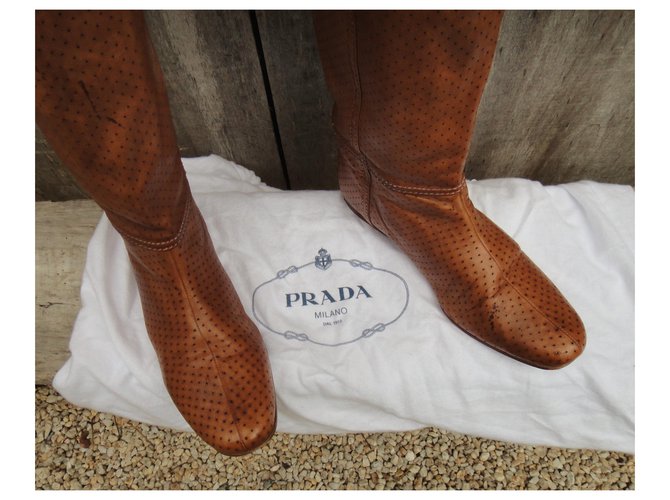Botas prada p caladas 39,5 Beige - vista 9