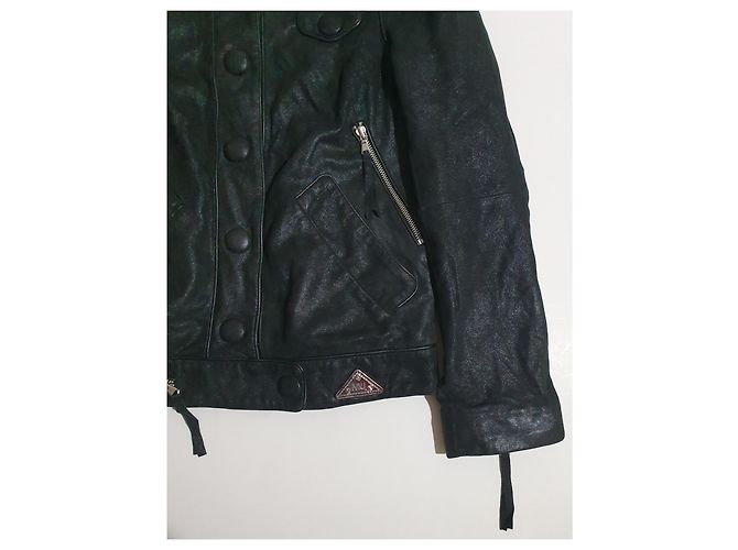 Marc by Marc Jacobs Lederjacke Schwarz Größe S - Ansicht 5