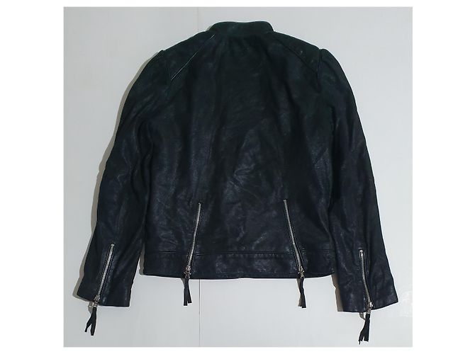 Marc by Marc Jacobs Lederjacke Schwarz Größe S - Ansicht 7