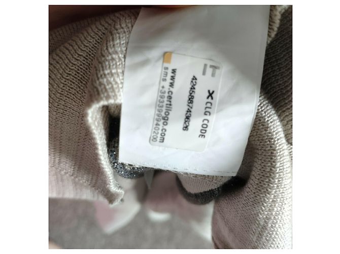 Ermanno Scervino Kleid gestreift Beige Grau - Ansicht 7