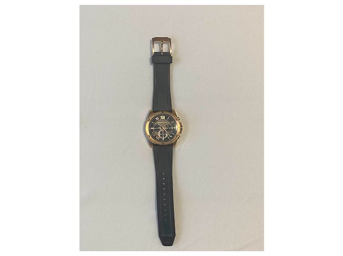 Relógio Michael Kors de Quartzo Preto e Ouro Rosa - vista 2