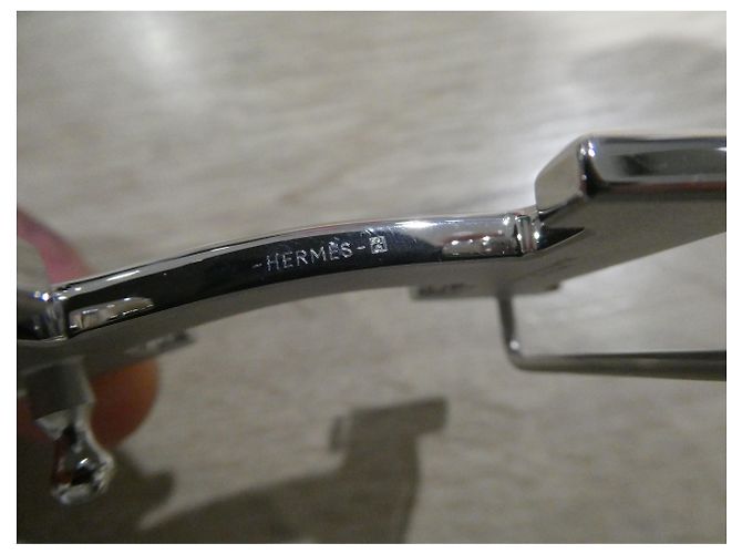 Hermès belt loop 5382 in brushed palladium steel 32MM Silvery - view 4