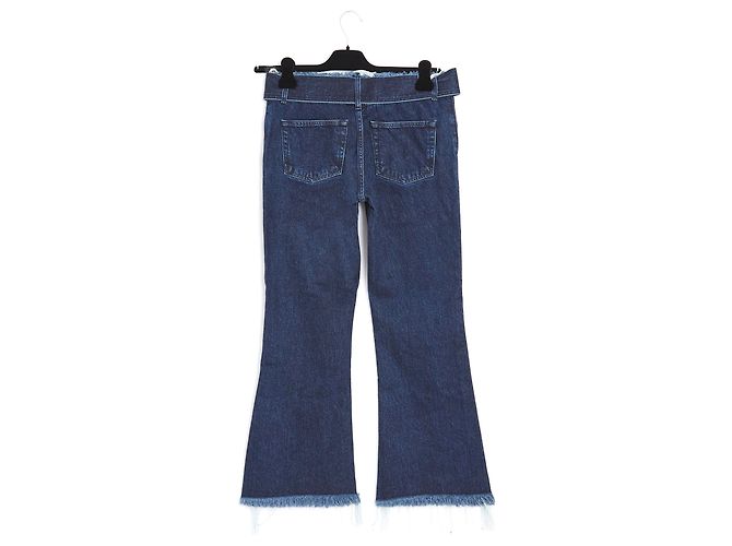 Vaqueros Marques Almeida Flare Crop Azules Algodón 40 - vista 2