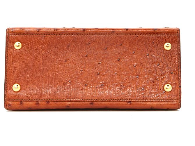 Hermès MINI KELLY 20 Goldstrauß Karamell - Ansicht 6