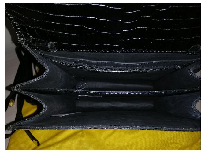 Autre Marque Borsa a mano Didier Lamarthe in pelle nera Nero - vista 2