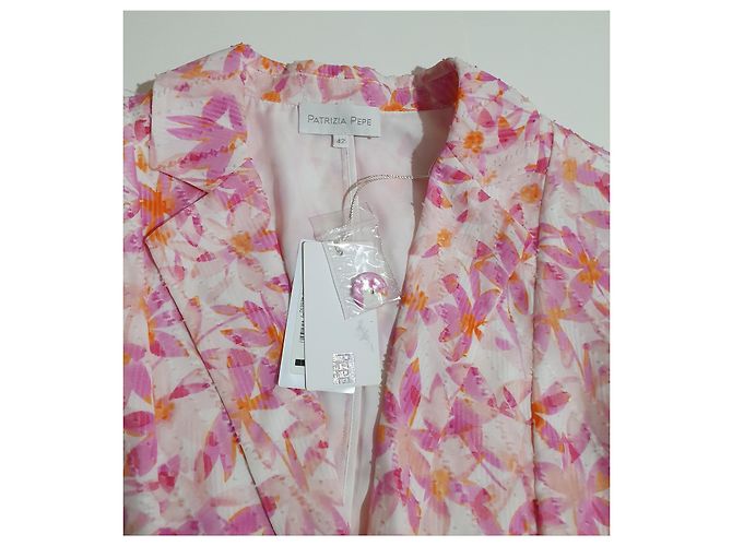 Patrizia Pepe Blumenblazer aus Polyester Größe 42 Mehrfarben - Ansicht 2