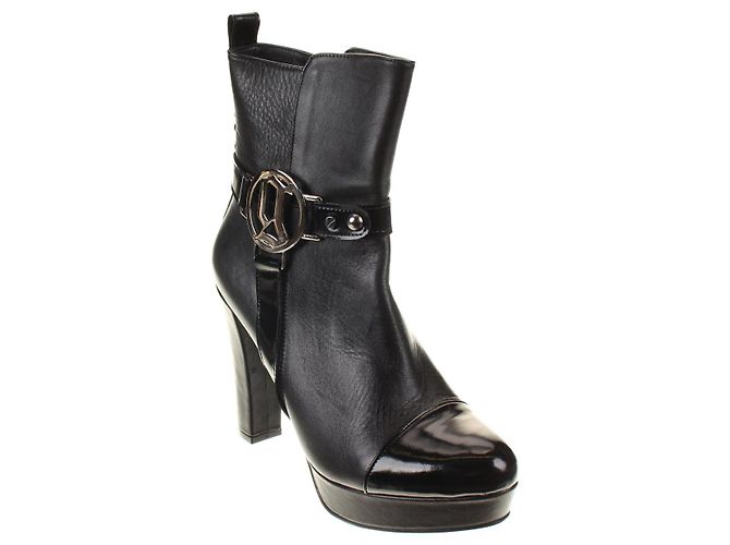 Botas John Galliano de cuero negro - vista 2