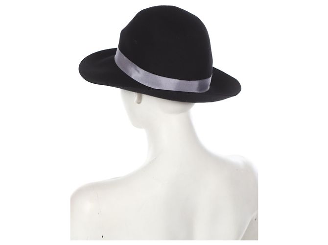Cappello Panama Eugenia Kim Florence Nero Lana - vista 2