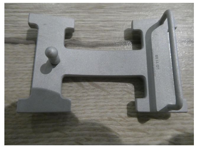 Hermès belt buckle in matt silver PVD steel 32MM - view 5