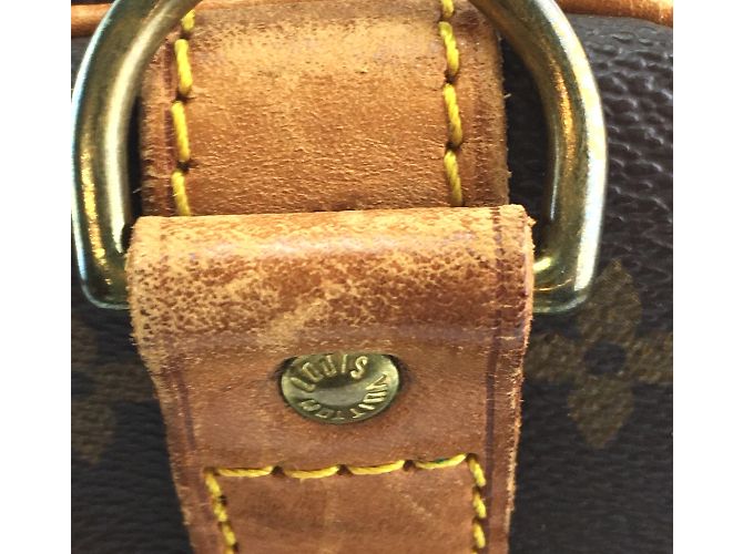 Louis Vuitton Keepall 45 Tela monogramma Bandouliere Marrone - vista 12