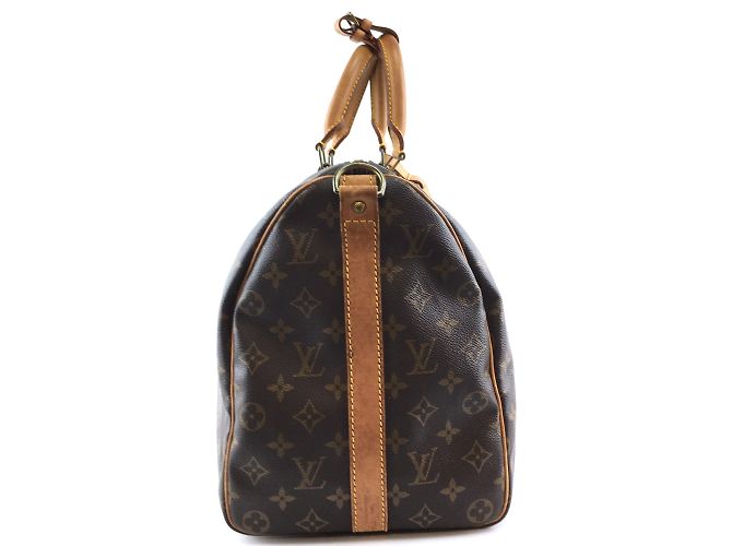 Louis Vuitton Keepall 45 Tela monogramma Bandouliere Marrone - vista 3