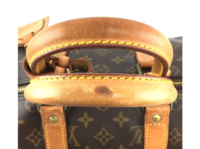 Louis Vuitton Keepall 45 Tela monogramma Bandouliere Marrone - vista 7