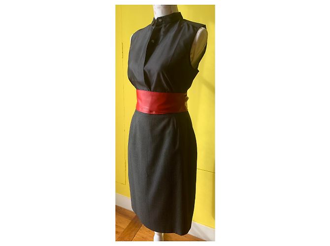 Falda de lana gris Loro Piana - vista 8