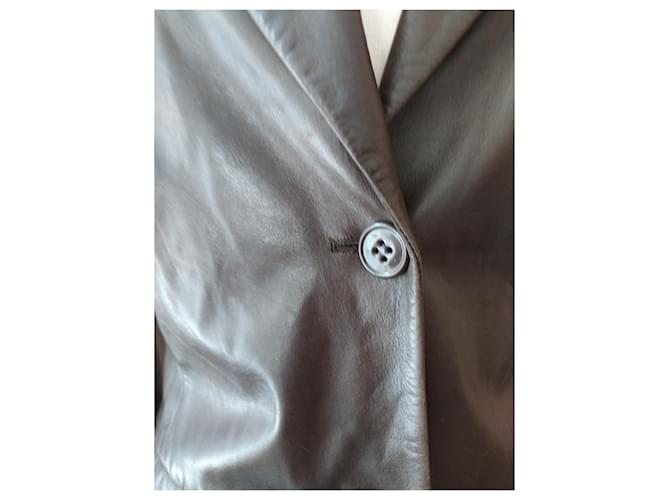 Max Mara Lederjacke Schokolade - Ansicht 11