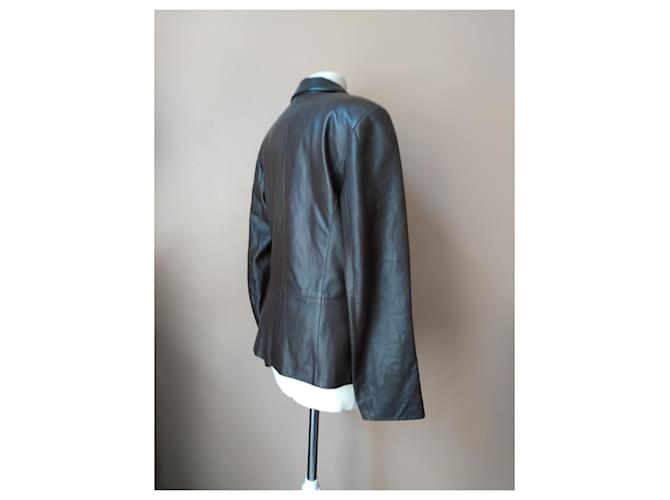 Max Mara Lederjacke Schokolade - Ansicht 12