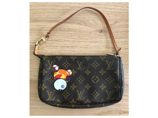 Louis Vuitton & Takashi Murakami clutch Marrone scuro - vista 2