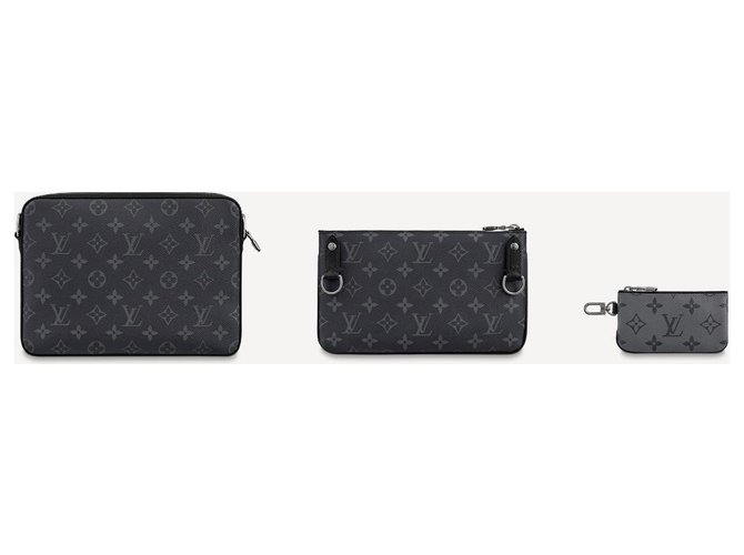 Louis Vuitton Messenger LV Trio Grigio - vista 3
