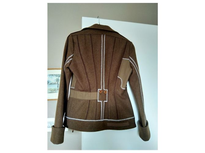 Christian Dior Caramel Wool Mohair Jacket - view 3