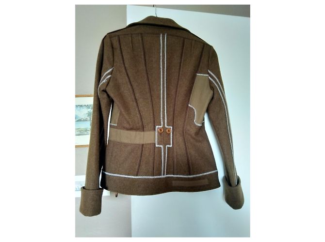 Christian Dior Caramel Wool Mohair Jacket - view 4