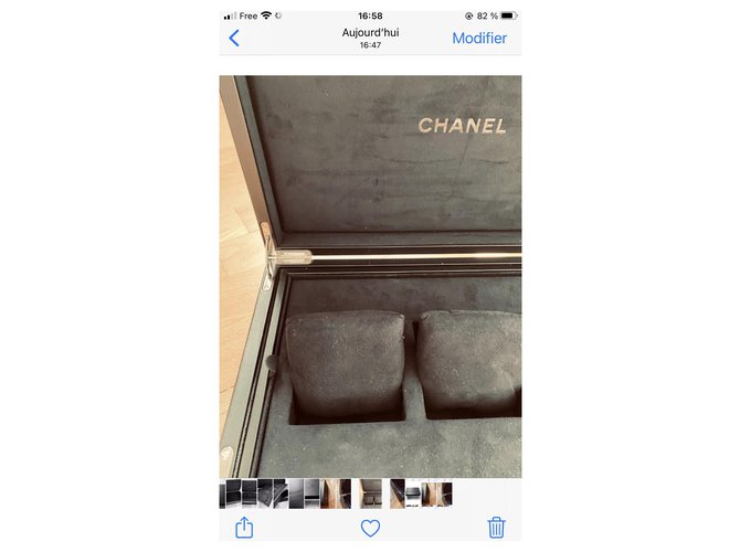 Cambon Chanel Lederbox Schwarz - Ansicht 8