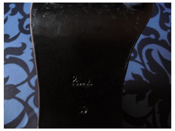 Botines Paul Smith de piel de ciervo negro y burdeos - vista 4