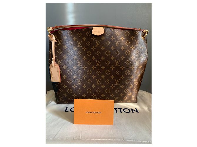 Louis Vuitton Graceful MM Monogram Bag Nuovo Marrone - vista 2