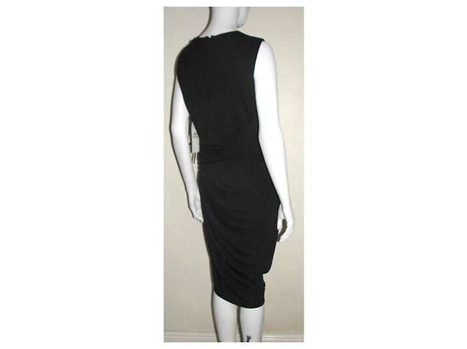 Dkny Schwarzes langes Kleid, NEU - Ansicht 7