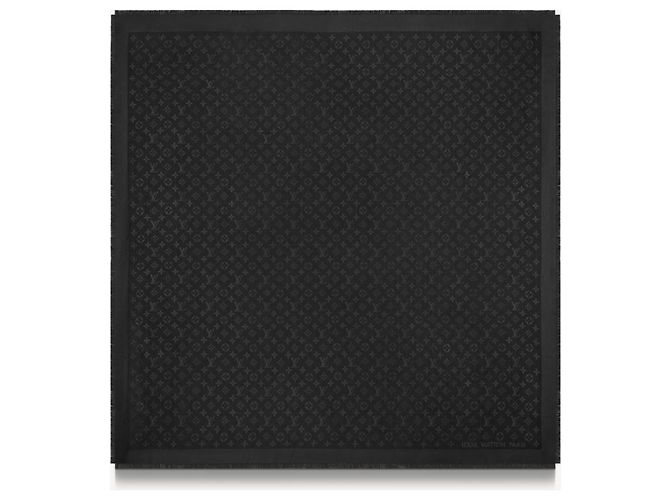 Louis Vuitton black monogram shawl - view 2