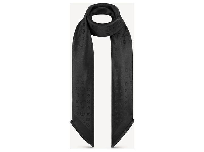 Louis Vuitton black monogram shawl - view 3