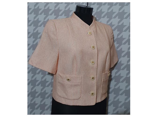 Blazer Rena Lange Naranja y Blanco - vista 5