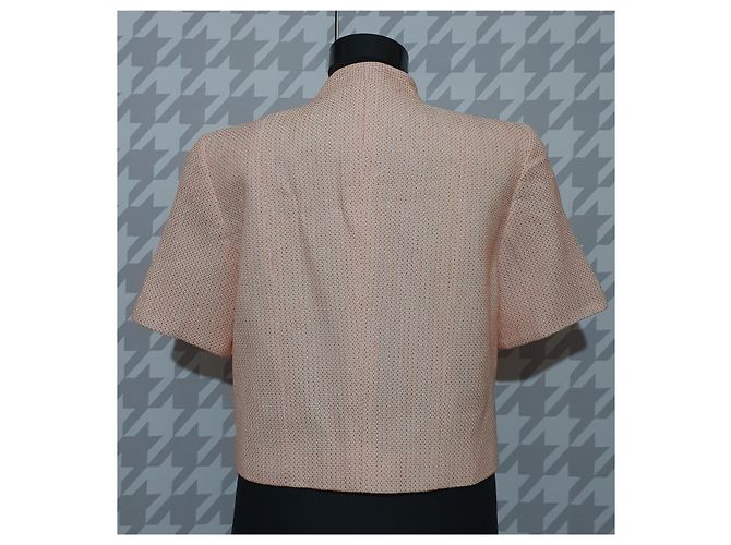 Blazer Rena Lange Naranja y Blanco - vista 6