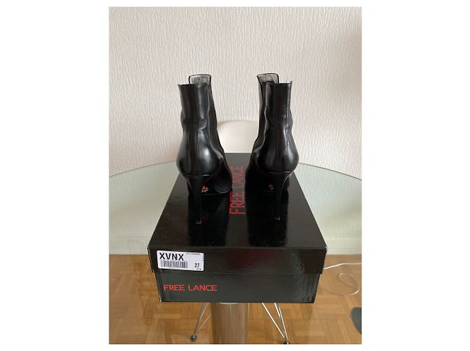 Stivaletti Free Lance Jodpur Itlys in pelle nera Nero - vista 4