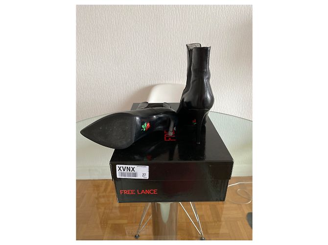 Stivaletti Free Lance Jodpur Itlys in pelle nera Nero - vista 5
