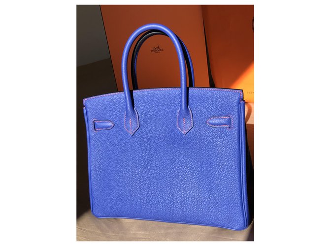 Hermès Ordine speciale Birkin 30 Blu - vista 2