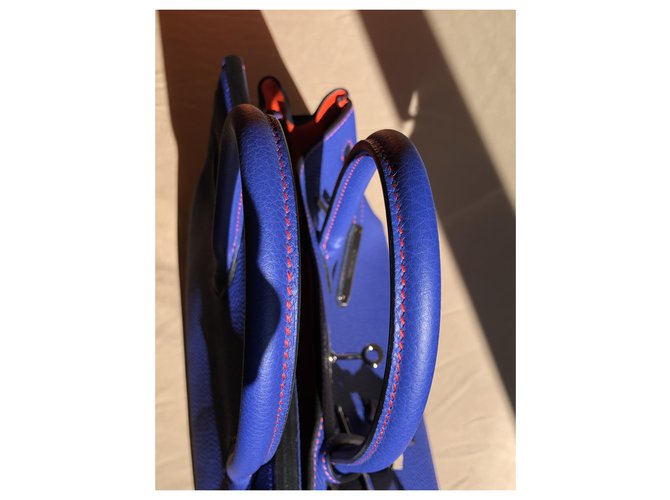 Hermès Ordine speciale Birkin 30 Blu - vista 4