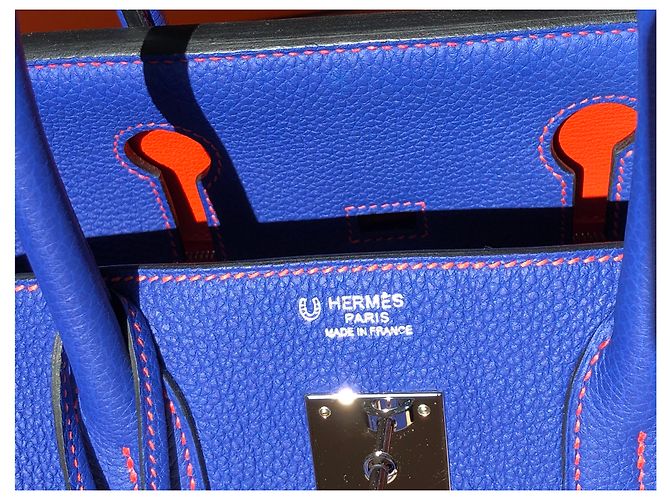 Hermès Ordine speciale Birkin 30 Blu - vista 5